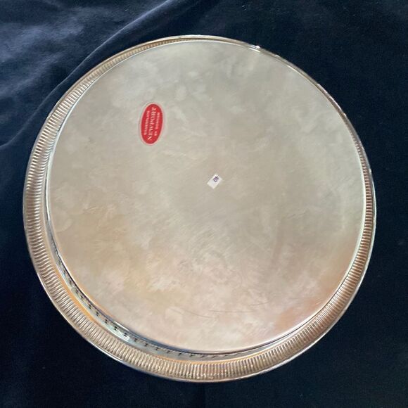 Set of 2 Newport by Gorham Silver plated 10” Serving  Trays Platters - Picture 7 of 16